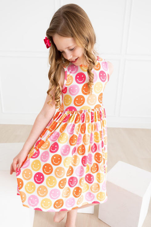dont-worry-be-hippy-tank-twirl-dress Mila &  Rose - Sophia's Style--3T--4